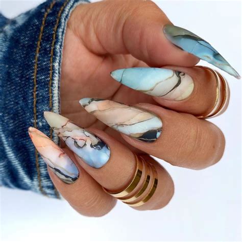 marble nails & spa|elegant marble nail designs.